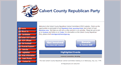 Desktop Screenshot of calvertgop.org