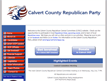 Tablet Screenshot of calvertgop.org